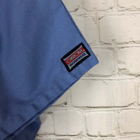 Cherokee ceil blue Scrub Top XL NICU RN - Picture 3 of 9